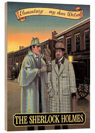 Cuadro de madera The Sherlock Holmes