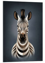 Quadro em plexi-alumínio Zebra