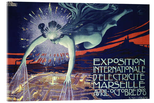 Acrylic print Intern. Electricity Exhibition Marseille