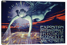 Canvas print Intern. Electricity Exhibition Marseille