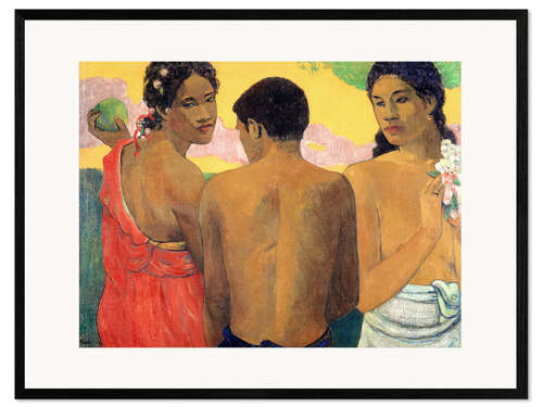 Framed art print Three Tahitians 