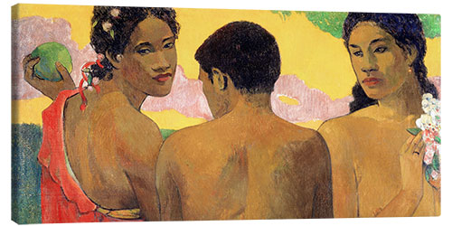 Canvas-taulu Three Tahitians (detail)