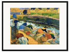 Framed art print Washerwomen