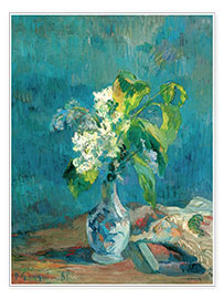 Reprodução  Lilac bouquete - Paul Gauguin
