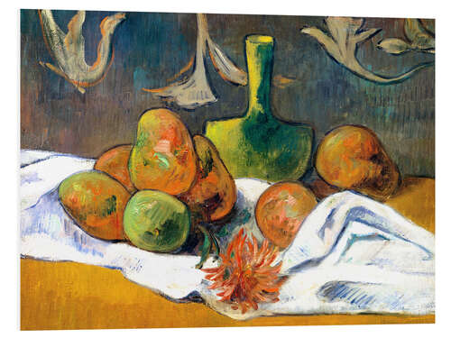 Foam board print Still Life with Teapot and Fruit