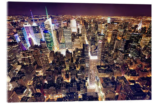 Acrylglasbild Blick auf Manhattan vom Empire State Building