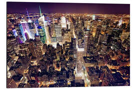 Alubild Blick auf Manhattan vom Empire State Building