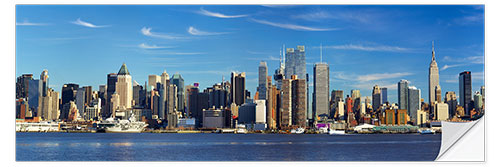 Wandsticker Manhattan Skyline Panorama