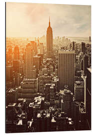 Magnettafel Sonnenuntergang in Manhattan, New York