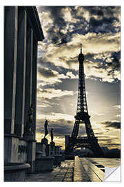 Wall sticker Colors of Eiffel Tower in Winter