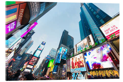 Acrylic print Times Square - most popular spot in New York