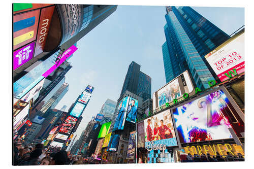 Aluminium print Times Square - most popular spot in New York