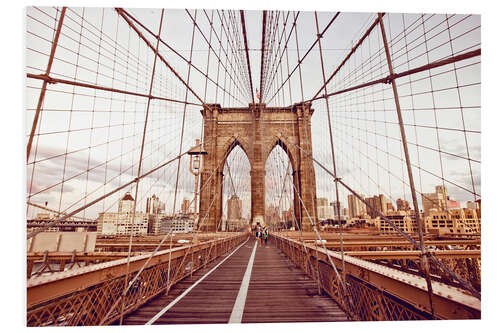 PVC print New York Brooklyn Bridge and city skyline