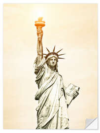 Wall sticker Liberty Statue in New York, USA