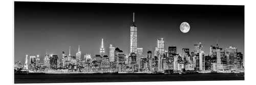 Stampa su PVC Skyline di Manhattan al tramonto