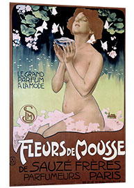 Foam board print Fleurs de mousse, 1898