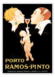 Wall print  Porto Ramos-Pinto - René Vincent