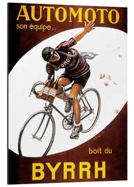 Magnettafel AUTOMOTO sein Team.... trinkt Byrrh (französisch)