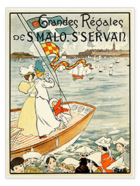 Wall print  Grandes Régates de St. Malo - St. Servan - M.E. Renault