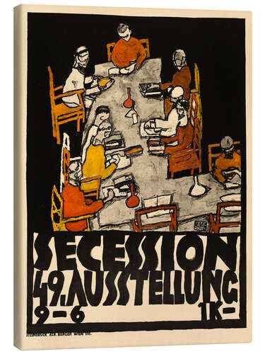 Leinwandbild Tafelrunde: Secession, 49. Ausstellung