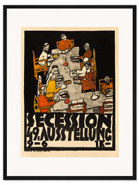 Gerahmter Kunstdruck Tafelrunde: Secession, 49. Ausstellung