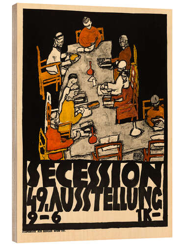 Holzbild Tafelrunde: Secession, 49. Ausstellung