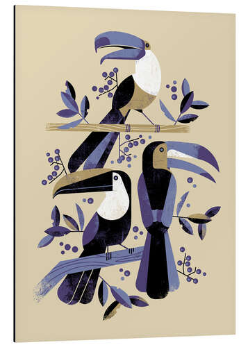 Tableau en aluminium Toucans