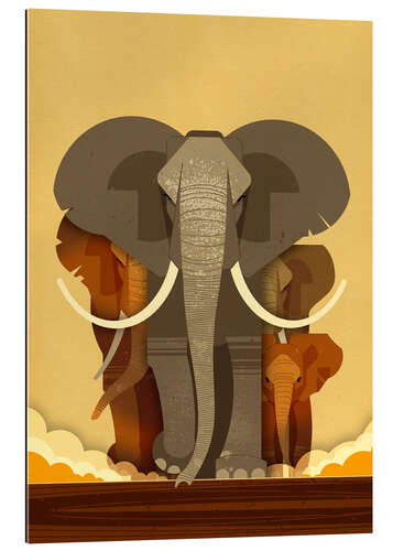 Gallery print Elephants