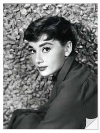 Sticker mural Audrey Hepburn Portrait