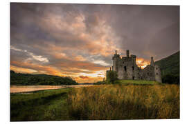 Foam board print Castle Kilchurn, Scotland