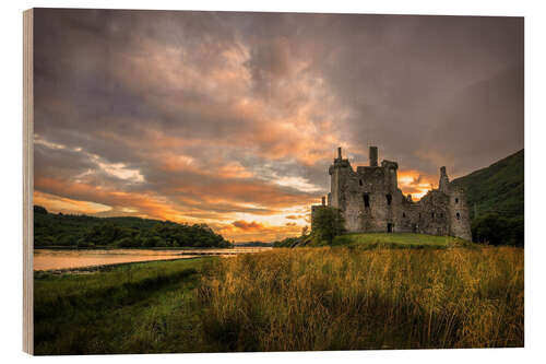 Tableau en bois Château de Kilchurn, Écosse