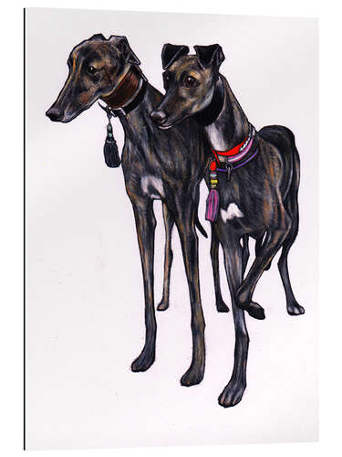 Gallery print Brindle greyhounds