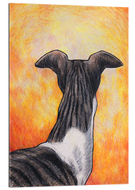 Quadro em plexi-alumínio Greyhound drawing