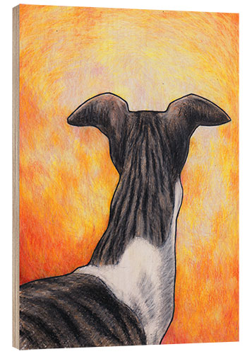 Puutaulu Greyhound drawing