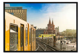 Gerahmter Kunstdruck Berliner Ubahn
