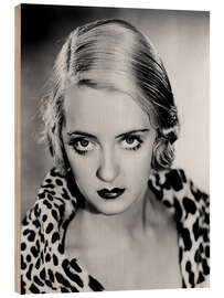 Wood print Bette Davis