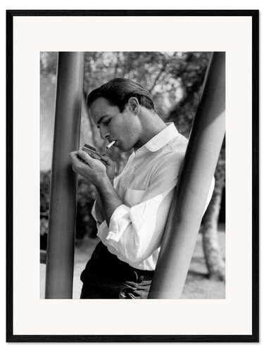 Impresión de arte enmarcada Marlon Brando