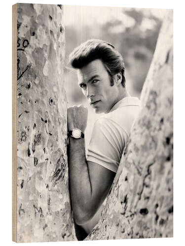 Hout print Clint Eastwood