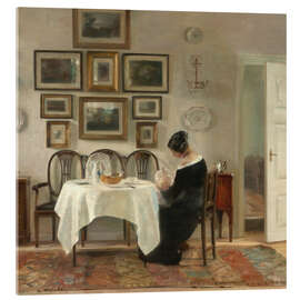 Acrylic print Mother and child in a dining room interior - Carl Holsøe