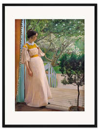 Gerahmter Kunstdruck Frau des Künstlers