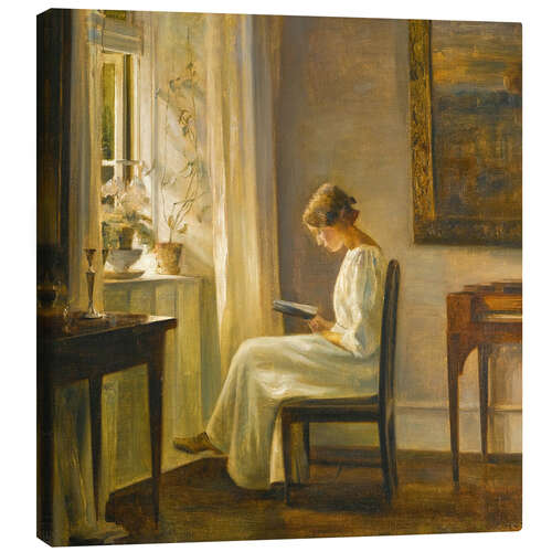 Canvas print Woman reading