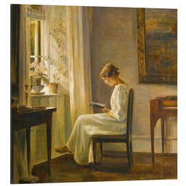 Magnettafel Lesende Frau