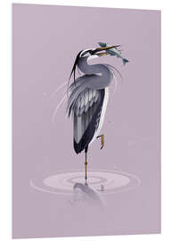 Quadro em PVC Grey Heron