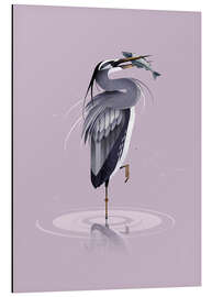Magnettafel Graureiher