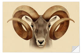 Sticker mural Urial