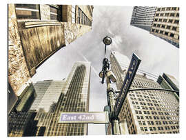 Magnettafel Blick auf New Yorker Wolkenkratzer, USA