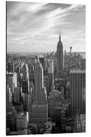 Aluminium print  Uitzicht over Manhattan in de schemering