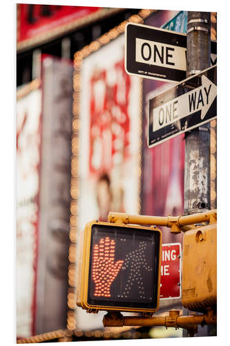 Foam board print Streets of New York