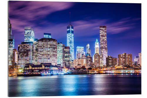 Gallery print Night panorama of Manhattan in New York