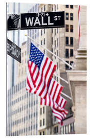 Gallery print Wall street sign, New York Stock Exchange